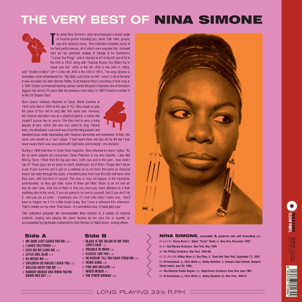 The Very Best of Nina Simone (Cristal Clear Vinyl