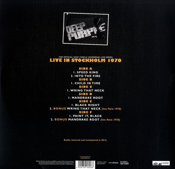 Stockholm 1970 (Ltd/3LP/180g/Gtf/Orange)