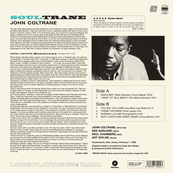 Soultrane-The Complete Album (Ltd.180g Vinyl)