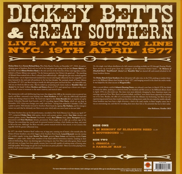 Live At The Bottom Line 1977 (Yellow Vinyl)