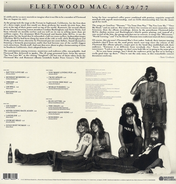 Rumours Live