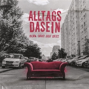 Sofa geht die Zeit (Rostrotes Vinyl)