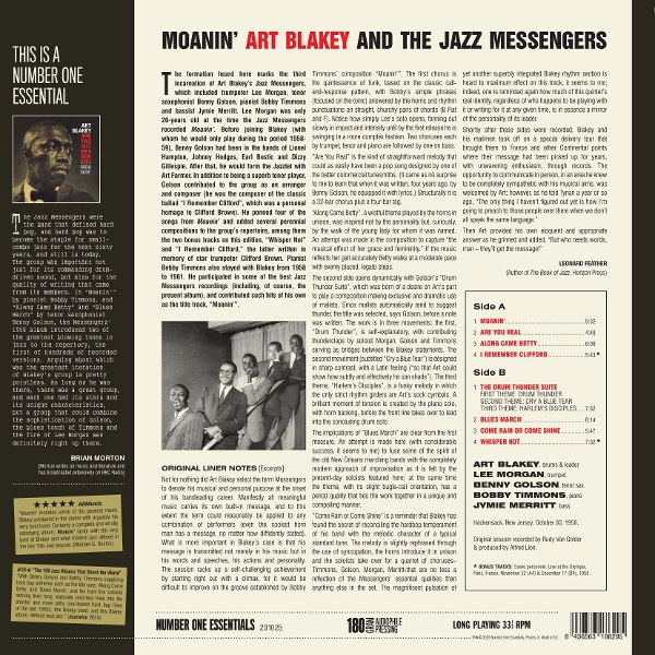 And the Jazz Messengers: Moanin' (Limited Edition)