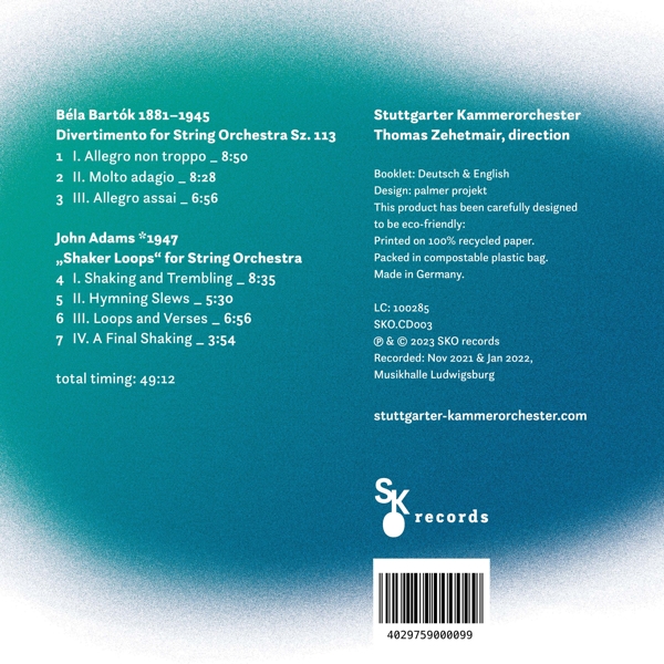 Bartok/Adams:#3Divertimento/ShakerLoops(LP)