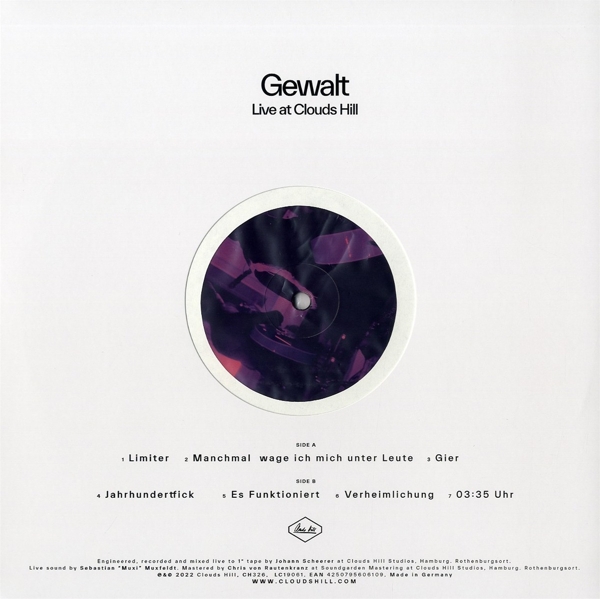 Gewalt Live at Clouds Hill