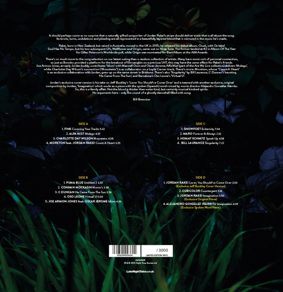 Late Night Tales (Ltd Numbered Green 180g 2LP+MP3)