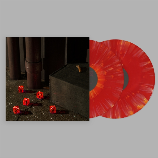 FIVE DICE, ALL THREES (Red & Orange Splatter Vinyl
